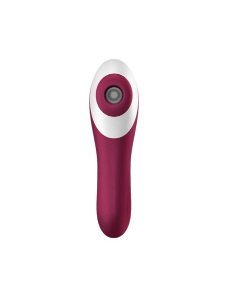 купити Вакуумний стимулятор із вібрацією Satisfyer Dual Crush Wine Red
