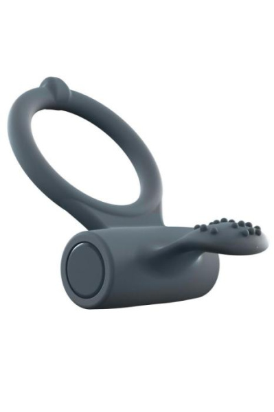 купить Эрекционное кольцо Dorcel Power Clit Plus с вибрацией, перезаряжаемое, с язычком со щеточкой