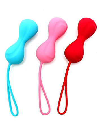 фото Вагинальные шарики Satisfyer Power Balls (3 пары), диаметр 3,4см, вес 60-76-92гр, с шариком внутри  || фото Вагінальні кульки Satisfyer Power Balls (3 пари), діаметр 3,4см, вага 60-76-92гр, з кулькою всередині 