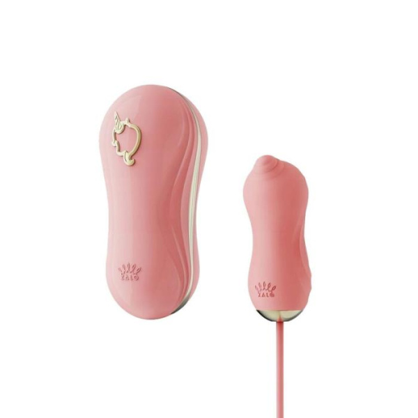 купити Набір 2в1 Zalo — UNICORN Pink, віброяйце + вакуумний стимулятор