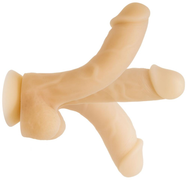 купить Фаллоимитатор с памятью формы, на присоске ADDICTION — DAVID 8″ Silicone Dong, вибропуля в подарок