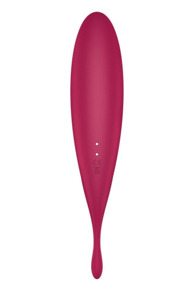 купить Смарт-вибратор для клитора с вакуумной стимуляцией Satisfyer Twirling Pro+ dark red