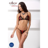 фото Комплект белья MELISSA BIKINI black XXL/XXXL - Passion: лиф со шнуровкой и трусики стринги  || фото Комплект білизни MELISSA BIKINI black XXL/XXXL - Passion: ліф зі шнурівкою і трусики стрінги 