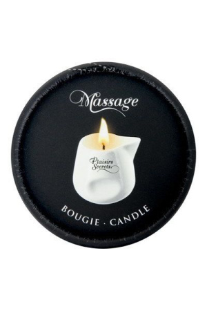 фото Массажная свеча Plaisirs Secrets Vanilla (80 мл) подарочная упаковка, керамический сосуд  || фото Масажна свічка Plaisirs Secrets Vanilla (80 мл) подарункове паковання, керамічний посуд 