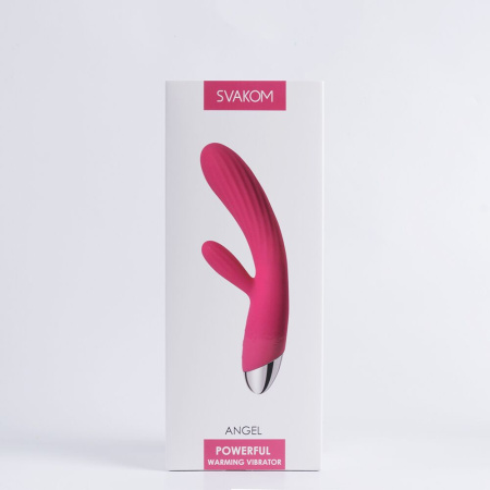 фото Интеллектуальный вибратор кролик с подогревом Svakom Angel Plum Red  || фото Інтелектуальний вібратор кролик із підігрівом Svakom Angel Plum Red 
