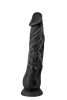 фото Фаллоимитатор с присоской Real Body - Real Justin Black, TPE, диаметр 4,2см