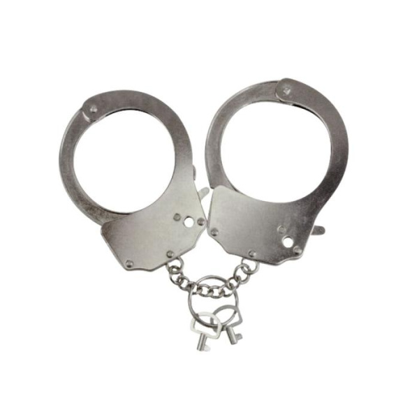 купить Наручники металлические Adrien Lastic Handcuffs Metallic (полицейские)
