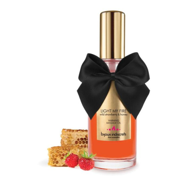 купить Разогревающее масло Bijoux Indiscrets Light my Fire – Wild Strawberry&Honey