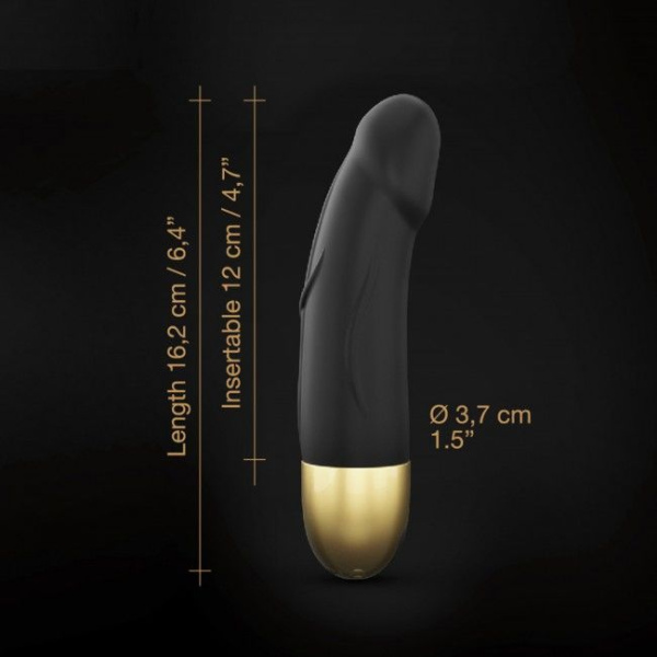 купить Вибратор Dorcel Real Vibration S Gold 2.0, диам 3,7см, перезаряжаемый, для точки G