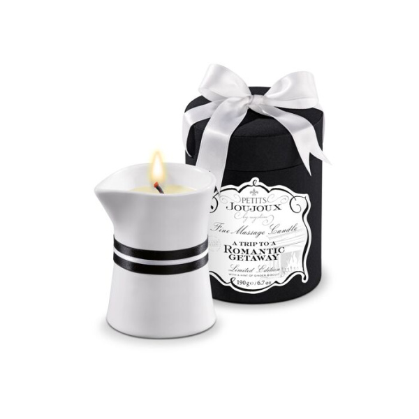 купить Массажная свечa Petits Joujoux - Romantic Getaway - Ginger Biscuit (190 г) роскошная упаковка