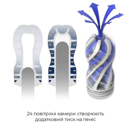 фото Мастурбатор Tenga Premium Air Flow Cup (24 воздушные камеры внутри)  || фото Мастурбатор Tenga Premium Air Flow Cup (24 повітряні камери всередині) 
