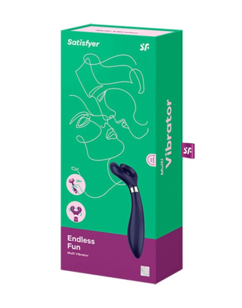 фото Вибратор для пар Satisfyer Endless Fun Blue, три мотора, многофункциональный  || фото Вібратор для пар Satisfyer Endless Fun Blue, три мотори, багатофункціональний 