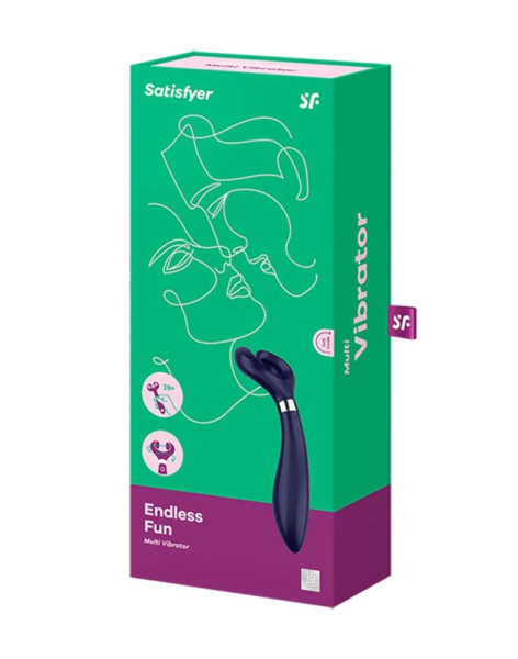 купити Вібратор для пар Satisfyer Endless Fun Blue, три мотори, багатофункціональний