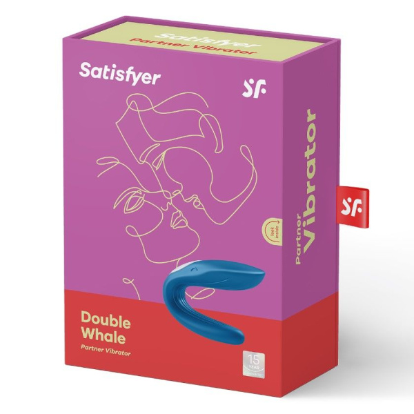 купить Вибратор для пар Satisfyer Double Whale с двумя моторчиками
