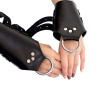 фото Манжеты для подвеса за руки Kinky Hand Cuffs For Suspension из натуральной кожи, цвет черный  || фото Манжети для підвісу за руки Kinky Hand Cuffs For Suspension з натуральної шкіри, колір чорний 