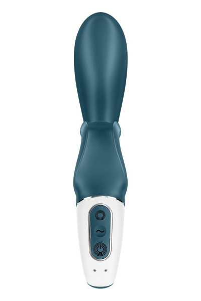 купить Смарт вибратор кролик Satisfyer Hug Me Bluegrey, 2 мотора, диаметр 4,2см, широкая клиторальная часть
