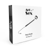 фото Анальный крюк 3 с ошейником из натуральной кожи Art of Sex - Anal hook, Черный  || фото Анальний гак 3 із нашийником з натуральної шкіри Art of Sex - Anal hook, Чорний 