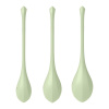 фото Набор йони бусин Satisfyer Yoni Power 2 Light Green, диаметр 2-2,5-3см, вес 22-44-73гр  || фото Набір йоні намистин Satisfyer Yoni Power 2 Light Green, диаметр 2-2,5-3см, вес 22-44-73гр 