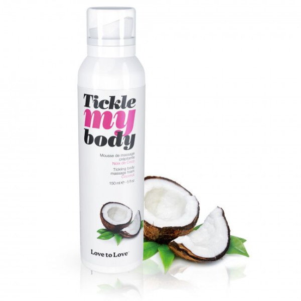 купить Массажная пена Love To Love TICKLE MY BODY COCONUT (150 мл) увлажняющая