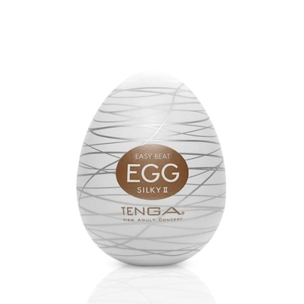 купить Мастурбатор-яйцо Tenga Egg Silky II с рельефом в виде паутины