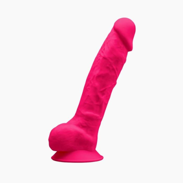 купить Фаллоимитатор SilexD Vetus Pink (MODEL 1 size 8in), двухслойный, силикон+Silexpan, диаметр 4,2см