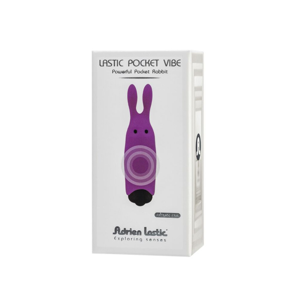 купить Вибропуля Adrien Lastic Pocket Vibe Rabbit Purple со стимулирующими ушками