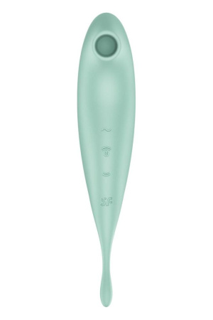 фото Смарт-вибратор для клитора с вакуумной стимуляцией Satisfyer Twirling Pro+ Mint  || фото Смарт-вібратор для клітора з вакуумною стимуляцією Satisfyer Twirling Pro+ Mint 