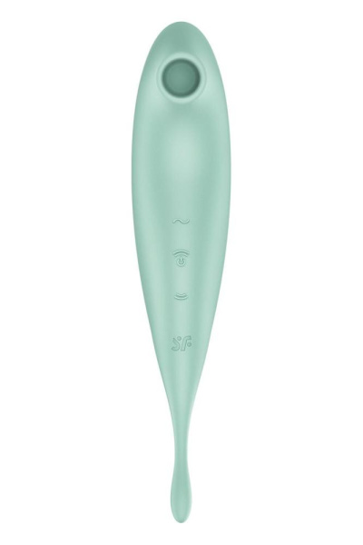 купить Смарт-вибратор для клитора с вакуумной стимуляцией Satisfyer Twirling Pro+ Mint