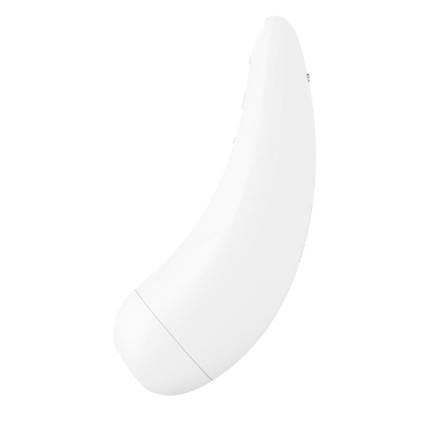 купить Вакуумный клиторальный стимулятор Satisfyer Curvy 2+ White с управлением через интернет