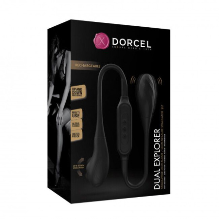 фото Вибратор на гибкой сцепке со стимуляцией пальчиком Dorcel DUAL EXPLORER  || фото Вібратор на гнучкому зчепленні зі стимуляцією пальчиком Dorcel DUAL EXPLORER 