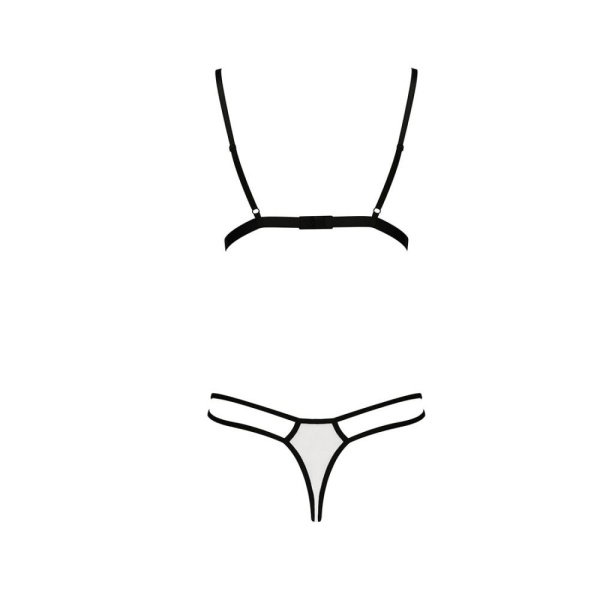 купити Комплект білизни ORIHIME SET white L/XL - Passion: стрепи: ліф і трусики