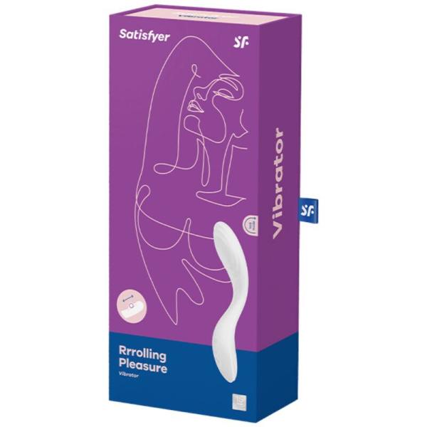 купити Вібратор із перлинною стимуляцією точки G Satisfyer Rrrolling Pleasure White