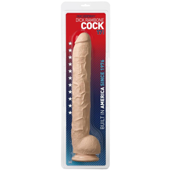 купить Фаллоимитатор Doc Johnson Dick Rambone Cock White, диаметр 6см, длина 42см, ПВХ
