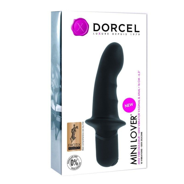 купить Вибратор Dorcel Mini Lover Black с ограничителем, для точки G и массажа простаты