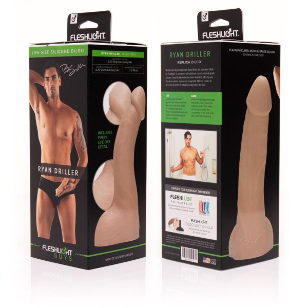 купить Фаллоимитатор Fleshlight Guys: Ryan Driller Dildo, по слепку пениса