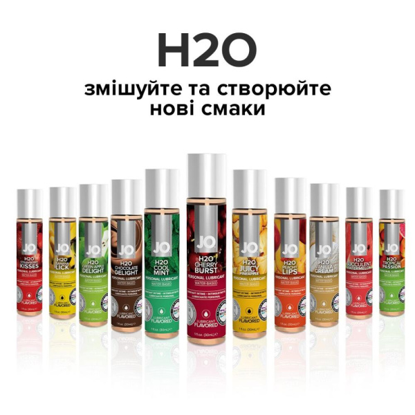 купить Смазка на водной основе System JO H2O — Cherry Burst (30 мл) без сахара, растительный глицерин