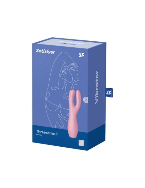 купить Клиторальный вибратор Satisfyer Threesome 3 Pink с тремя пальчиками