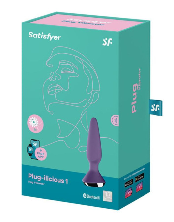 фото Анальная смарт-вибропробка Satisfyer Plug-ilicious 1 Purple  || фото Анальна смарт-вібропробка Satisfyer Plug-ilicious 1 Purple 
