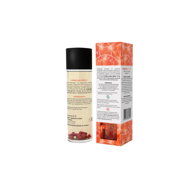 купить Массажное масло EXSENS Carnelian Apricot (бодрящее с сердоликом) 100мл, натуральное