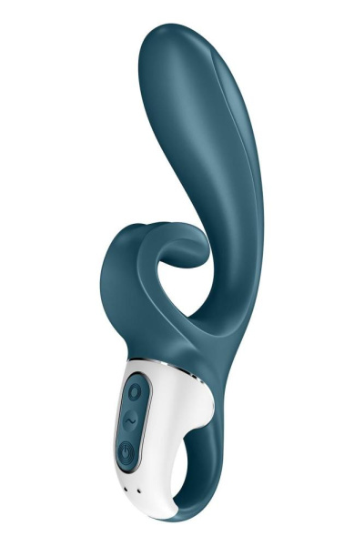 купить Смарт вибратор кролик Satisfyer Hug Me Bluegrey, 2 мотора, диаметр 4,2см, широкая клиторальная часть