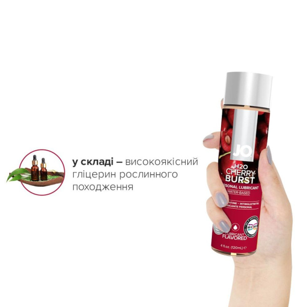 купить Смазка на водной основе System JO H2O — Cherry Burst (120 мл) без сахара, растительный глицерин