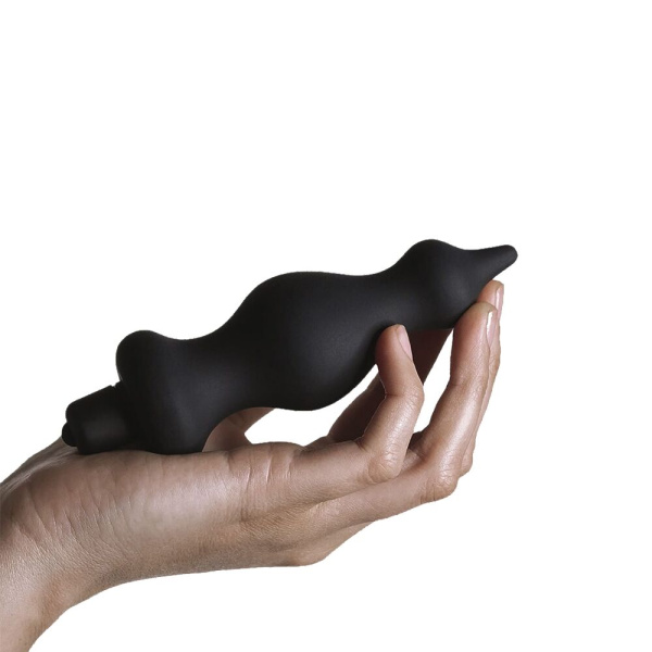 купить Анальная пробка с вибрацией Adrien Lastic Bullet Amuse Black, макс. диаметр 3,9см