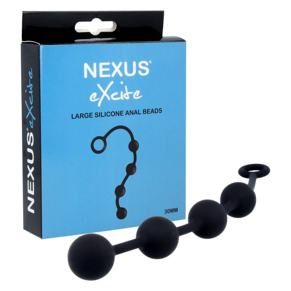 купить Анальные шарики Nexus Excite Large Anal Beads, силикон, макс. диаметр 3 см