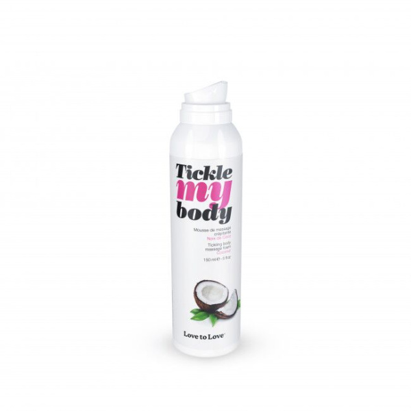 купить Массажная пена Love To Love TICKLE MY BODY COCONUT (150 мл) увлажняющая