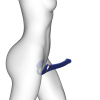 фото Безремневой вибрострапон с вакуумной стимуляцией Strap-On-Me MULTI ORGASM Blue L, регулируемый  || фото Безремінний вібрострапон з вакуумною стимуляцією Strap-On-Me MULTI ORGASM Blue L, регульований 