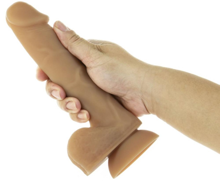 фото Гибкий фаллоимитатор на присоске ADDICTION — ANDREW 8″ Silicone Dong — Caramel, вибропуля в подарок  || фото Гнучкий фалоімітатор на присосці ADDICTION — ANDREW 8″ Silicone Dong — Caramel, віброкуля в подаруно 