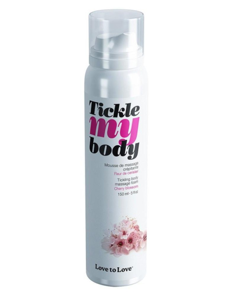 купить Массажная пена Love To Love TICKLE MY BODY Cherry Blossom (150 мл) увлажняющая