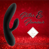 фото Гибкий вибратор кролик с двумя моторами FeelzToys Lea Rabbit Vibrator Black  || фото Гнучкий вібратор кролик з двома моторами FeelzToys Lea Rabbit Vibrator Black 