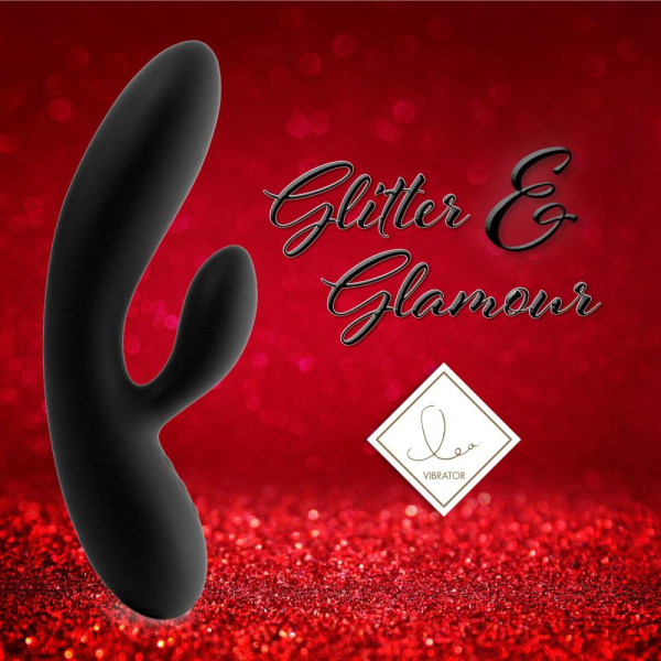 купить Гибкий вибратор кролик с двумя моторами FeelzToys Lea Rabbit Vibrator Black