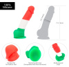 фото Цветной фаллоимитатор ADDICTION - LEONARDO - 7" - 3 COLOURS, 17,8 см, силикон  || фото Кольоровий фалоімітатор ADDICTION - LEONARDO - 7 "- 3 COLOURS, 17,8 см, силікон, вібропуля в подарун 